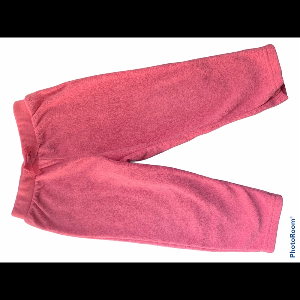 3 Gently Used Baby Girl Carter’s Fleece Pants 18Mo